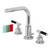 Kingston Brass Fauceture   FSC8951CKL Kaiser Widespread Two Handle Bathroom Faucet with Brass Pop-Up, Polished Chrome