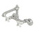 Kingston Brass  English Country 6-Inch Adjustable Center Wall Mount Kitchen Faucet, Polished Chrome - KS7221BL