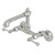 Kingston Brass  English Country 6-Inch Adjustable Center Wall Mount Kitchen Faucet, Polished Chrome - KS7221BL