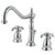 Kingston Brass KS1991TX 8 in. Widespread Two Handle Bathroom Faucet, Polished Chrome