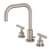Kingston Brass FSC8938CML Manhattan Widespread Two Handle Bathroom Faucet with Brass Pop-Up, Brushed Nickel