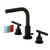 Kingston Brass Fauceture   FSC8955CKL Kaiser Widespread Two Handle Bathroom Faucet with Brass Pop-Up, Oil Rubbed Bronze