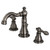 Kingston Brass Fauceture   FSC1974ACL American Classic Widespread Two Handle Bathroom Faucet, Black Stainless