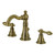 Kingston Brass Fauceture   FSC19733ACL American Classic Widespread Two Handle Bathroom Faucet, Antique Brass