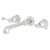 Kingston Brass KS7121BL Two-Handle Wall Mount Bathroom Faucet, Polished Chrome Kingston Brass KS7121BL Two-Handle Wall Mount Bathroom Faucet, Polished Chrome
