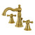 Kingston Brass Fauceture   FSC1973AAX American Classic 8 in. Widespread Two Handle Bathroom Faucet, Brushed Brass