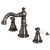 Kingston Brass Fauceture  FSC1974APL American Patriot Widespread Two Handle Bathroom Faucet, Black Stainless