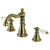 Kingston Brass Fauceture  FSC19733APL American Patriot Widespread Two Handle Bathroom Faucet, Antique Brass