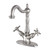 Kingston Brass KS1438BEX Essex Two Handle Bathroom Faucet with Brass Pop-Up and Deck Plate, Brushed Nickel