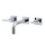 Kingston Brass KS6121CML Manhattan Two-Handle Wall Mount Bathroom Faucet, Polished Chrome