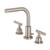 Kingston Brass FSC8958CML Manhattan Widespread Two Handle Bathroom Faucet with Brass Pop-Up, Brushed Nickel
