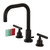 Kingston Brass Fauceture   FSC8935CKL Kaiser Widespread Two Handle Bathroom Faucet with Brass Pop-Up, Oil Rubbed Bronze