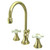 Kingston Brass KS2982PX Governor Widespread Two Handle Bathroom Faucet, Polished Brass