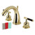 Kingston Brass KS2962CKL Kaiser Widespread Two Handle Bathroom Faucet with Brass Pop-Up, Polished Brass