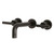 Kingston Brass KS8125CML Manhattan Two Handle Wall Mount Bathroom Faucet, Oil Rubbed Bronze