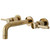 Kingston Brass KS8122DL Concord Two Handle Wall Mount Bathroom Faucet, Polished Brass