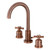 Kingston Brass Fauceture   FSC892ZXAC Millennium Widespread Two Handle Bathroom Faucet, Antique Copper
