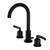 Kingston Brass Fauceture  FSC8920EFL Centurion Widespread Two Handle Bathroom Faucet, Matte Black