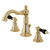 Kingston Brass Fauceture   FSC1972AKL Duchess Widespread Two Handle Bathroom Faucet with Retail Pop-Up, Polished Brass