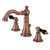 Kingston Brass Fauceture   FSC197AKLAC Duchess Widespread Two Handle Bathroom Faucet with Retail Pop-Up, Antique Copper