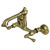 Kingston Brass  English Country 6-Inch Adjustable Center Wall Mount Kitchen Faucet, Antique Brass - KS7223BL