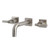 Kingston Brass KS6128ML Milano Two-Handle Wall Mount Bathroom Faucet, Brushed Nickel