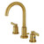 Kingston Brass Fauceture   FSC8923NDL NuvoFusion Widespread Two Handle Bathroom Faucet, Brushed Brass