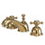 Kingston Brass KS3962BX 8 in. Widespread Two Handle Bathroom Faucet, Polished Brass