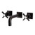 Kingston Brass KS6125ZX Millennium Two-Handle Wall Mount Bathroom Faucet, Oil Rubbed Bronze