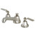 Kingston Brass KS4468KL Whitaker Widespread Two Handle Bathroom Faucet with Brass Pop-Up, Brushed Nickel