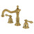 Kingston Brass KS1977AL 8 in. Widespread Two Handle Bathroom Faucet, Brushed Brass