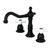 Kingston Brass KS1970PX 8 in. Widespread Two Handle Bathroom Faucet, Matte Black