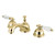 Kingston Brass KS3962WLL Wilshire Widespread Two Handle Bathroom Faucet with Brass Pop-Up, Polished Brass