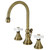 Kingston Brass KS2983PX Governor Widespread Two Handle Bathroom Faucet, Antique Brass