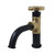 Kingston Brass KS2822RX Belknap Single Handle Bathroom Faucet with Push Pop-Up, Matte Black/Polished Brass