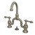 Kingston Brass KS7998AL English Country Bridge Bathroom Faucet with Brass Pop-Up, Brushed Nickel