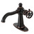 Kingston Brass KSD354RKXNB Webb Single Handle Bathroom Faucet with Push Pop-Up, Naples Bronze