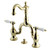 Kingston Brass KS7972BPL Bel-Air Bridge Bathroom Faucet with Brass Pop-Up, Polished Brass
