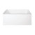 Kingston Brass Aqua Eden VTDE483222R Ambry 48-Inch Acrylic Alcove Tub with Right Hand Drain Hole, White