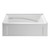 Kingston Brass Aqua Eden VTAM6032L22B Oriel 60-Inch Anti-Skid Acrylic Alcove Tub with Left Hand Drain Hole in White