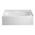 Kingston Brass Aqua Eden VTAM6031L21B Oriel 60-Inch Anti-Skid Acrylic Alcove Tub with Left Hand Drain Hole in White