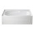 Kingston Brass Aqua Eden VTAM6031R21B Oriel 60-Inch Anti-Skid Acrylic Alcove Tub with Right Hand Drain Hole in White