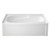 Kingston Brass Aqua Eden VTAM6031R21A Oriel 60-Inch Anti-Skid Acrylic Alcove Tub with Right Hand Drain Hole in White