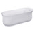 Kingston Brass Aqua Eden VTDR662723 66-Inch Acrylic Anti-Skid Freestanding Tub with Drain, White