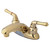 Kingston Brass GKB622LP 4 in. Centerset Bathroom Faucet, Polished Brass