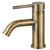 Kingston Brass Fauceture LS822DLAB Concord Single-Handle Bathroom Faucet with Push Pop-Up, Antique Brass