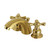 Kingston Brass KB947AXSB Mini-Widespread Bathroom Faucet, Brushed Brass