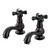 Kingston Brass KS1105PKX Basin Tap Faucet with Cross Handle, Oil Rubbed Bronze