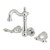 Kingston Brass KS1221AL Heritage Wall Mount Bathroom Faucet, Polished Chrome