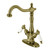 Kingston Brass KS1493PL Vessel Sink Faucet, Antique Brass